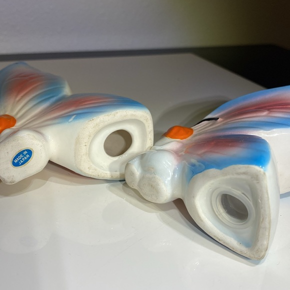 Vintage Japan Pixie Fairy Butterfly Salt & Pepper Shakers - Picture 9 of 10